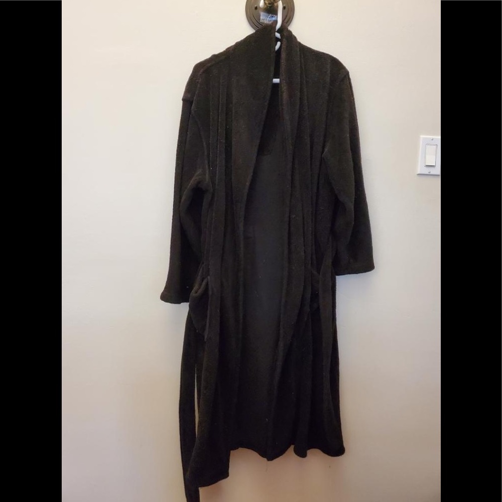 Mens Black House Robe (one size fits all)
